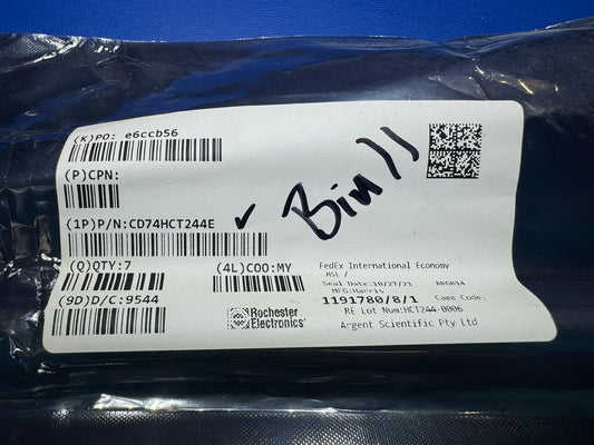 Harris CD74HCT244 - High Speed CMOS Logic Non-Inverting Octal Buffer/Line Drivers with 3-State Outputs Rel Est Date Quantity
