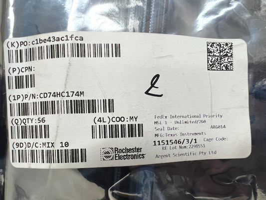 Texas Instruments CD74HC174M - CMOS Hex-D Flip Flop with Reset