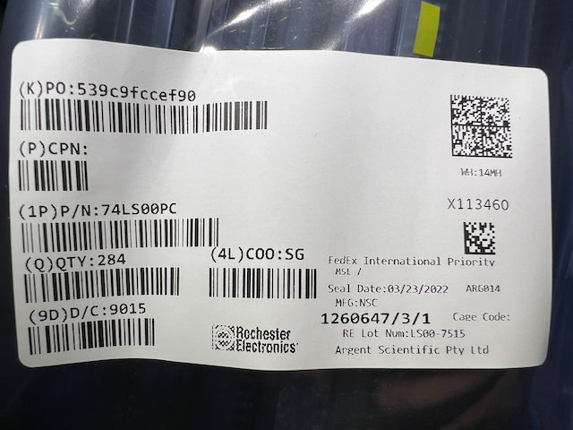 National Semiconductor 74LS00PC - NAND Gate -PDIP14- SHIPS FROM AUSTRALIA