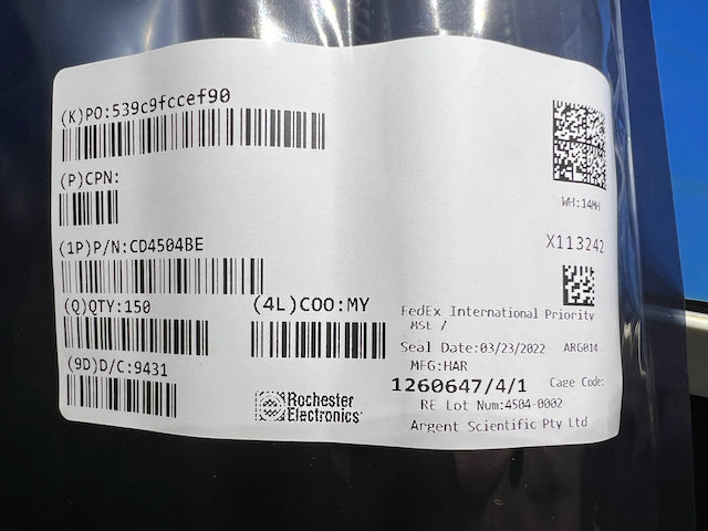 Harris CD4504BE- Hex Voltage-Level Shifter- PDIP16