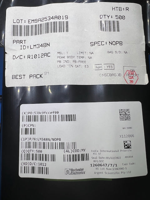 National Semiconductor LM348N - Quad 741 op-amp - PDIP14 - SHIPS FROM AUSTRALIA