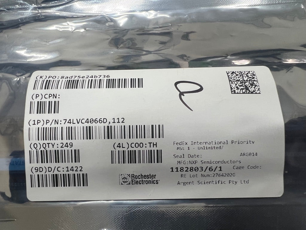 Nexperia 74LVC4066 - Quad bilateral switch